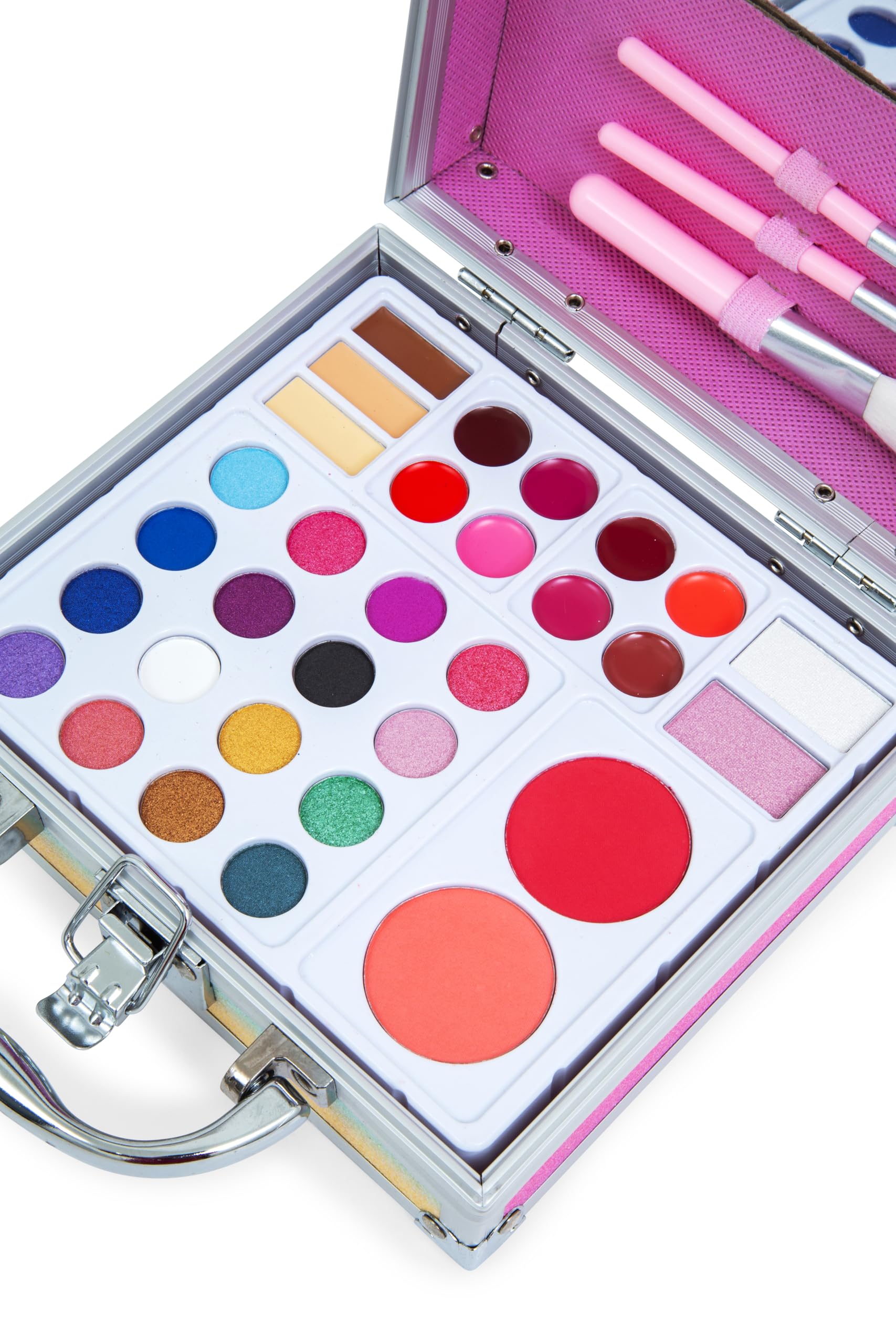 MYA Cosmetics Einhorn-Make-up-Etui | Set mit Lidschatten, Lippenstiften, Rougen und Premium-Zubehör