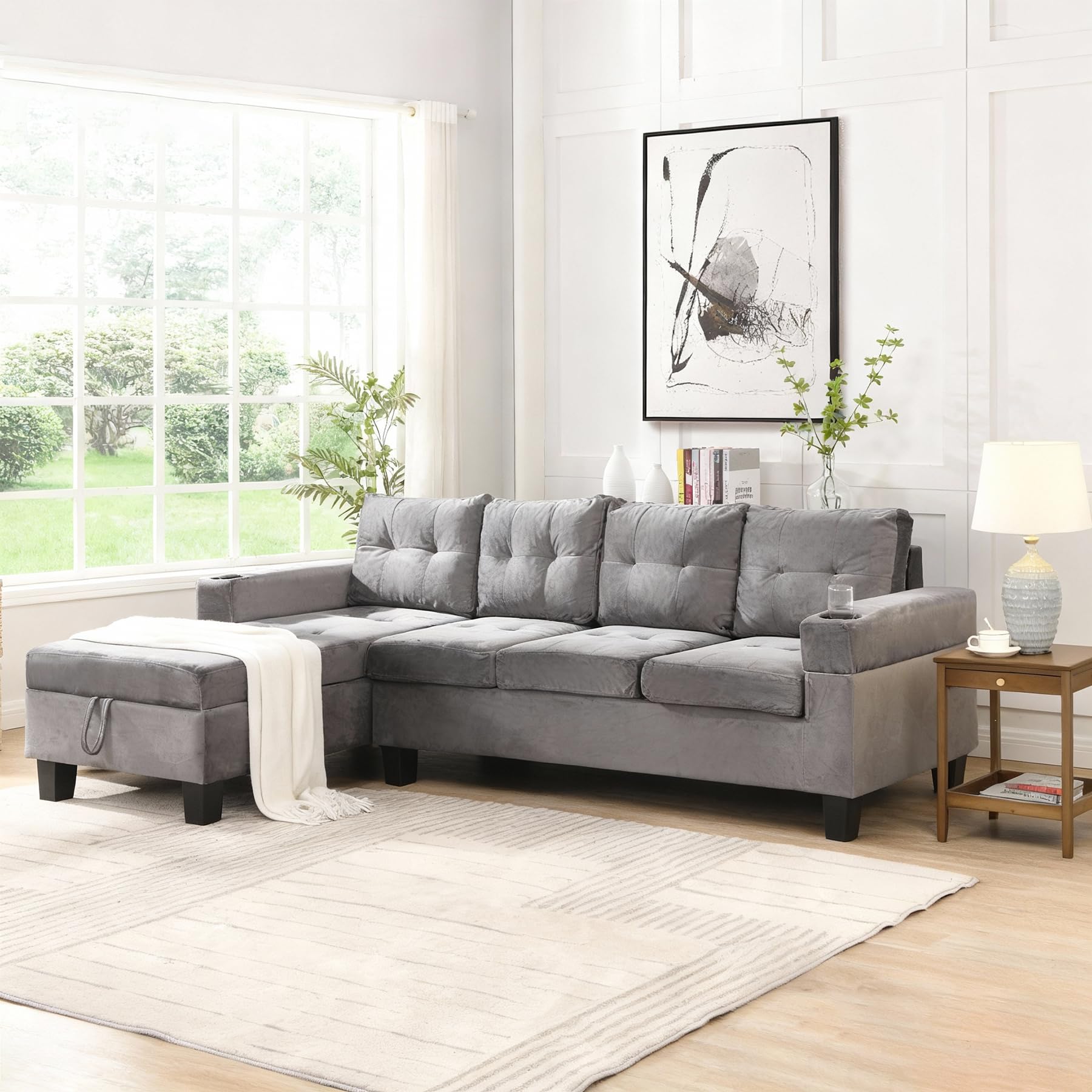 dura ソファー レザーテックス】 シェーズロングソファ トレビソ スモール L