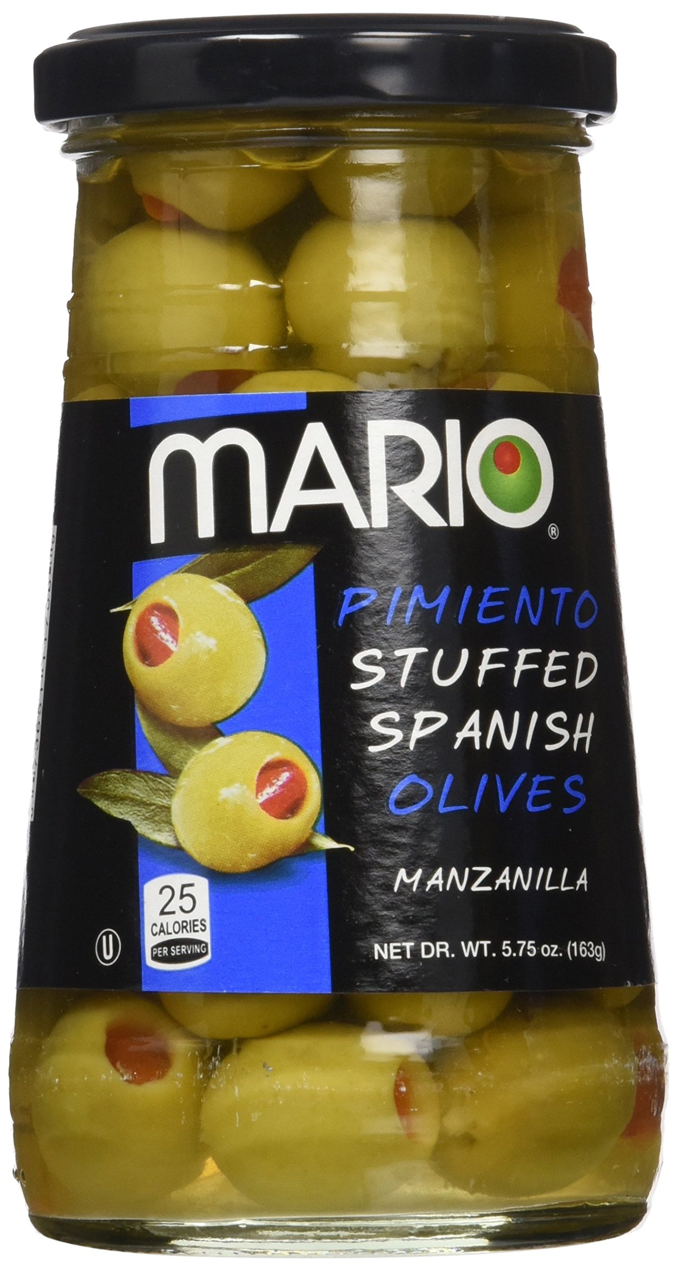 Mario Camacho Foods Manzanilla Olives Stuffed with Minced Pimiento, 5.75 Ounce (Pack of 12)