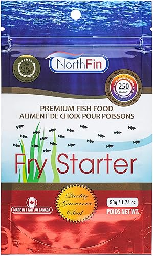 NorthFin Fry Starter Formula Fish Food 250 micras polvo de hundimiento lento 176oz