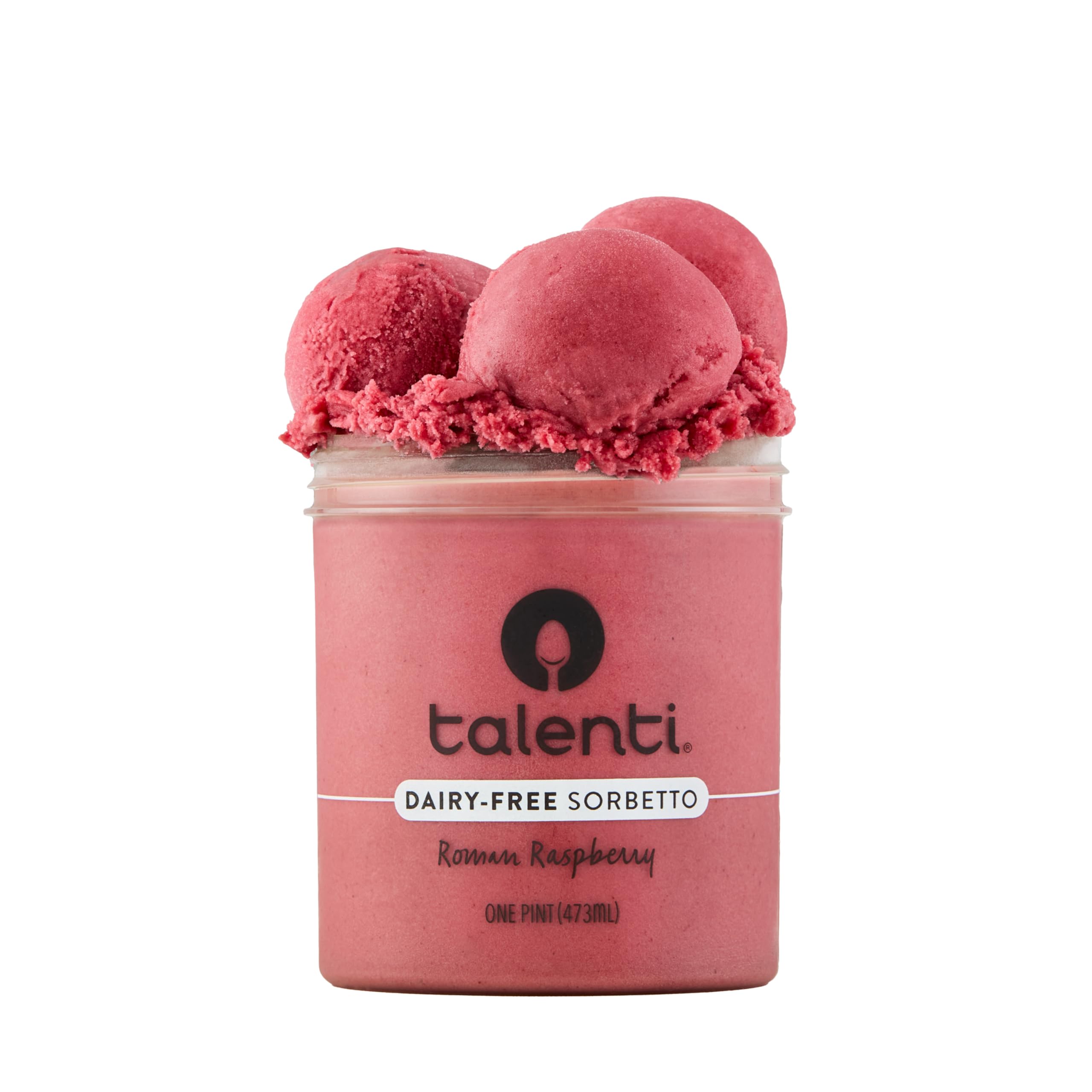 Talenti Sorbetto For a Delicious Non Dairy Ice Cream Alternative Roman Raspberry Made With Non-GMO Ingredients 1 pint