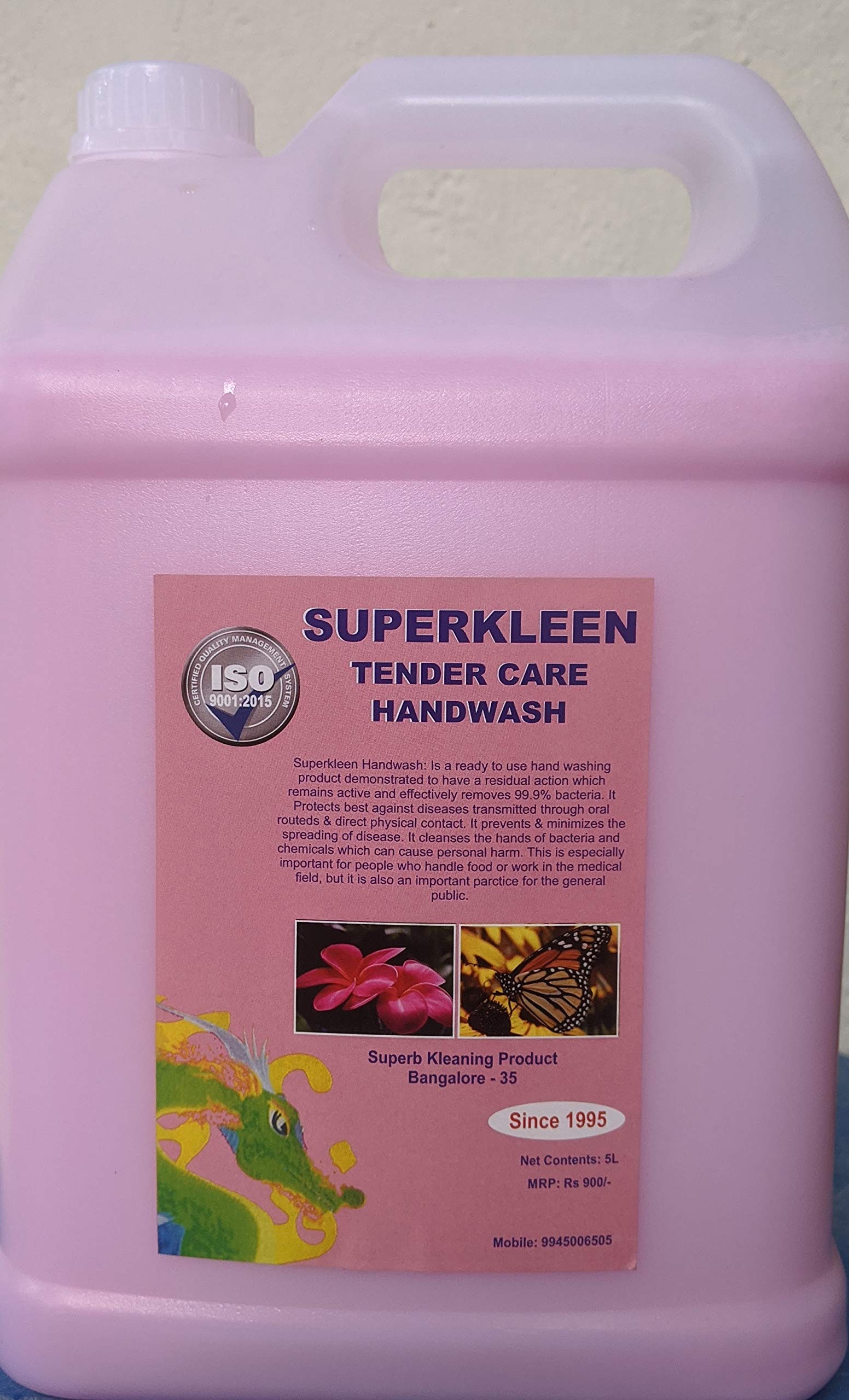 Germ Protect Anti Bacterial Handwash Liquid Hand Wash refill Packs 5 litre| Fights Germs