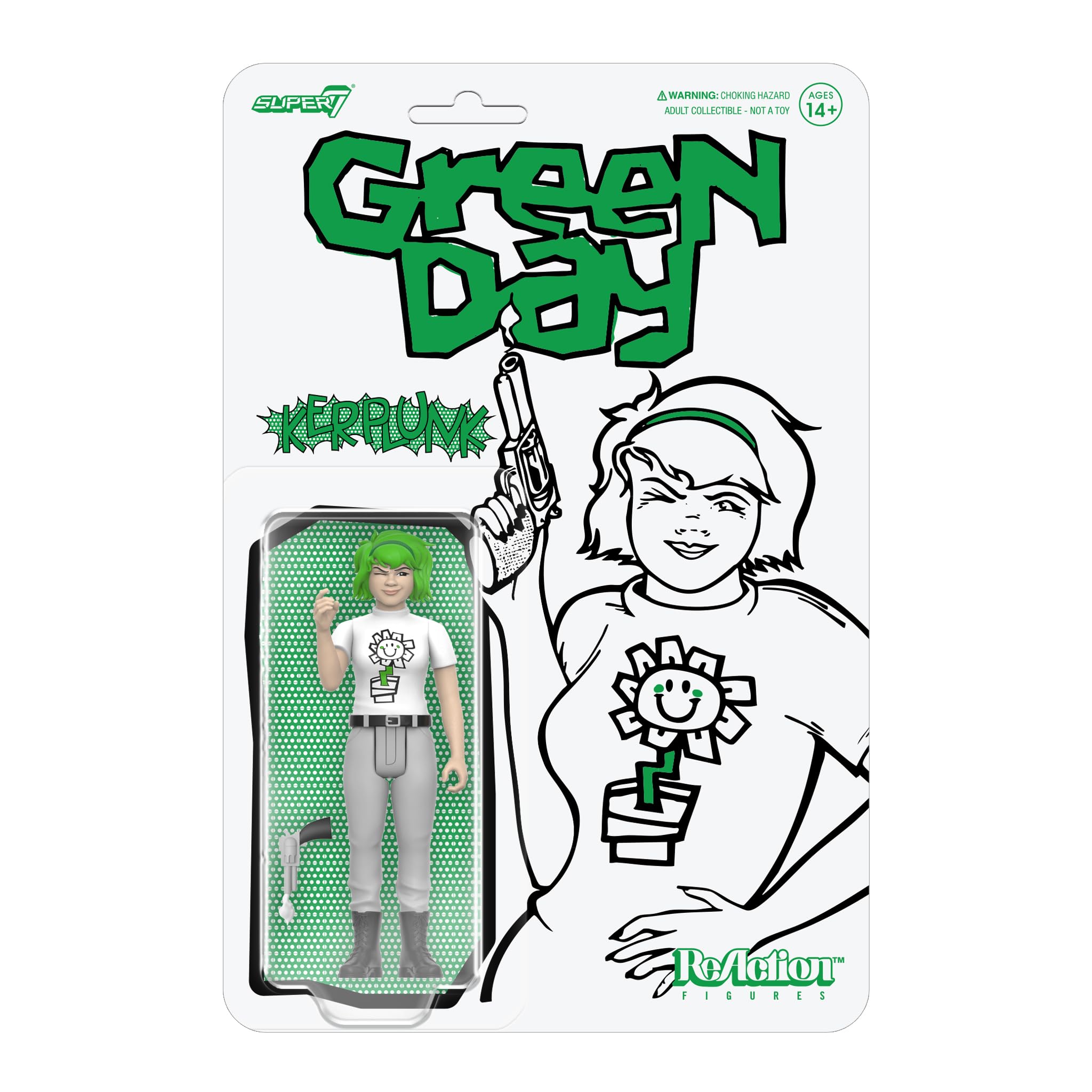 Amazon.com: Super7 Reaction Figure Green Day Kerplunk Girl - 3.75