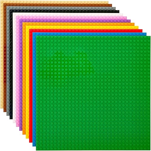 Strictly Briks Classic Briks - Placas base planas de 10 x 10 pulgadas paquete de 12 unidades 100 compatibles con todas las principales marcas de Strictly Briks Classic Briks - Placas base planas de 10 x 10 pulgadas paquete de 12 unidades 100 compatibles con todas las principales marcas de