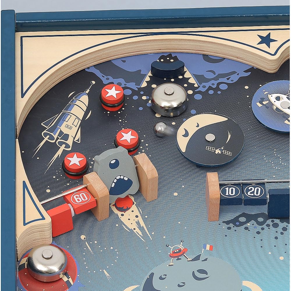 Flipper des Weltraums Stimmungsspiel Vintage-Design für Kinder ab 5 Jahren