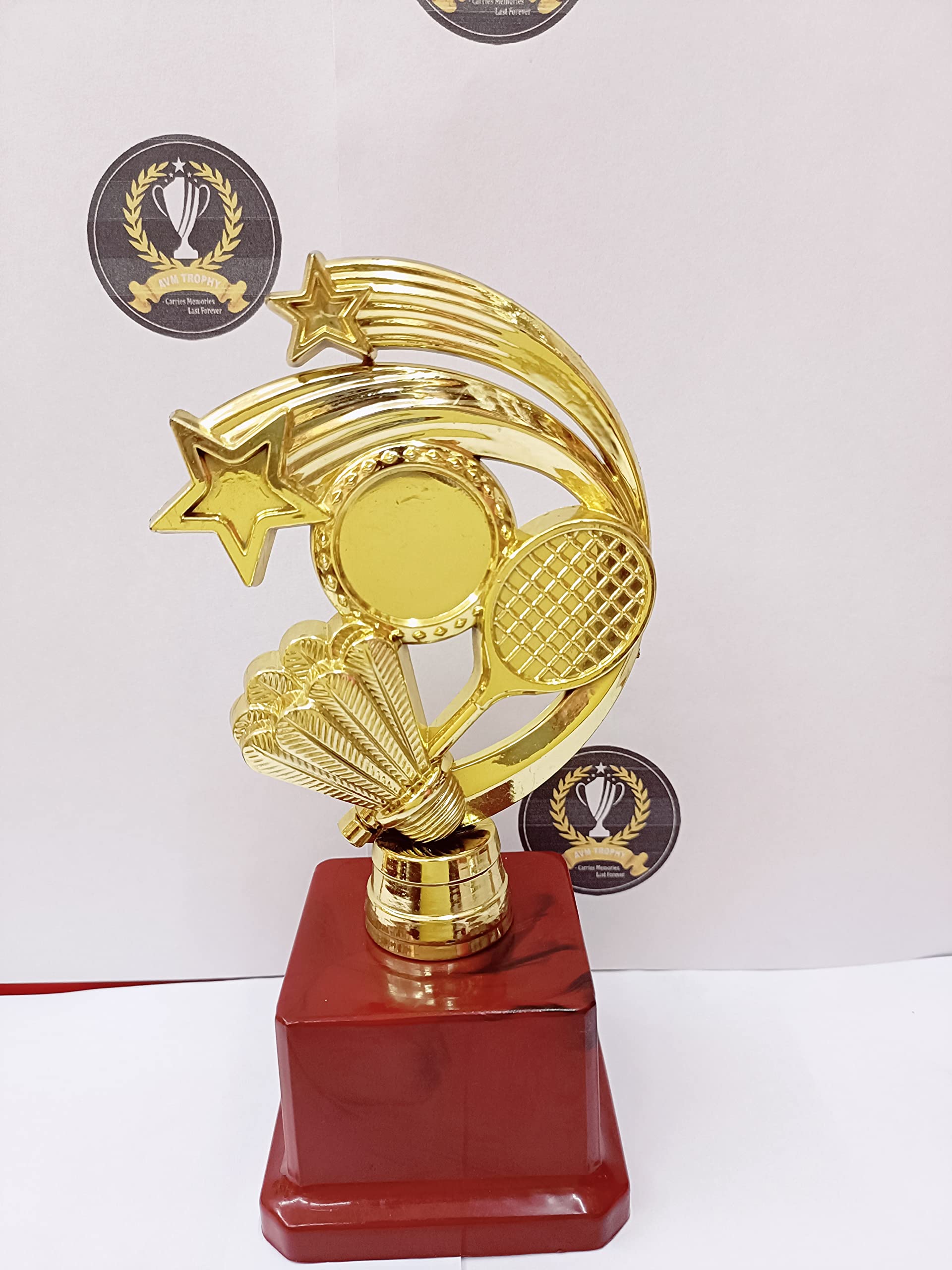 Trophy Golden Badminton Stars Cup (B09YFBW2C3) Amazon Price History, Amazon Price Tracker