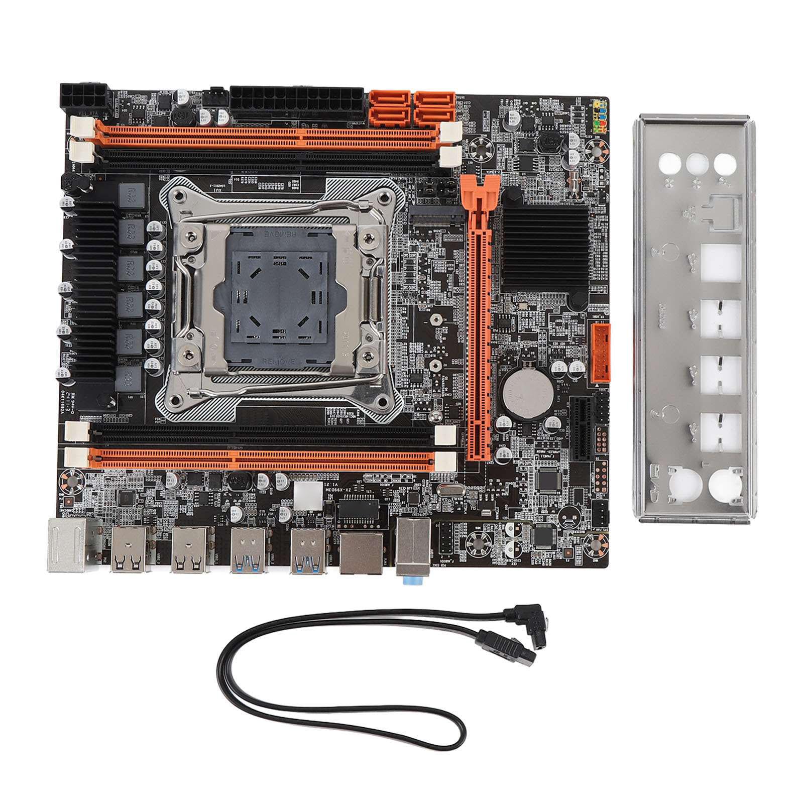 X99D3M M ATX Motherboard, Support E5 V3 V4 CPU, 128G DDR4, State Capacitors, Metal & PCB Materials, Expandable Connectivity, M.2 NVME, 2101-2013 Motherboard for LGA 2011-3