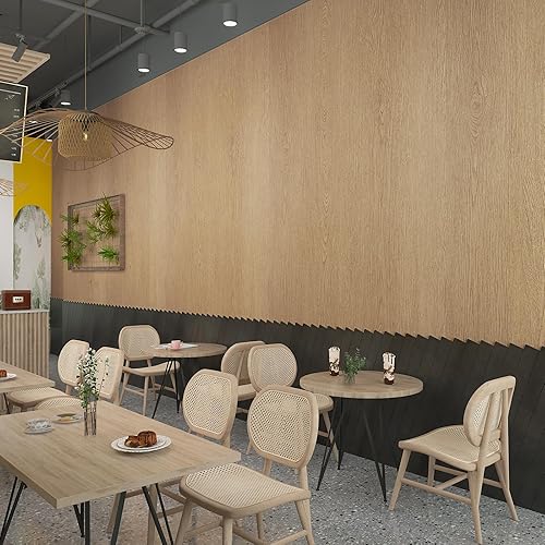 Miniatura 8 de Papel tapiz adhesivo de madera marrón, impermeable, autoadhesivo, papel de regalo de madera sintética de 15.74 x 118 pulgadas de grosor, para cajón,