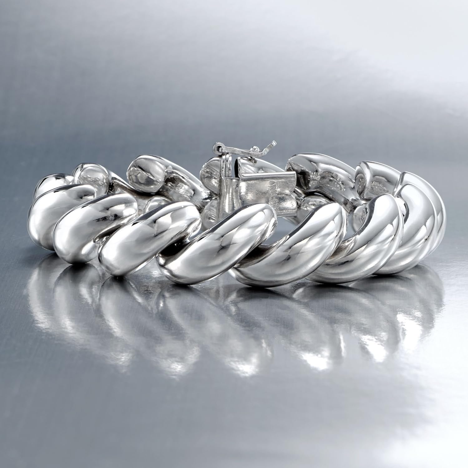 Ross-Simons Italian Sterling Silver Large San Marco Bracelet