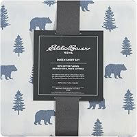 Vista 111 de Eddie Bauer - Full Sheets, Cotton Flannel Bedding Set, Brushed For Extra Softness, Cozy Home Decor (Dog Friends, Full)