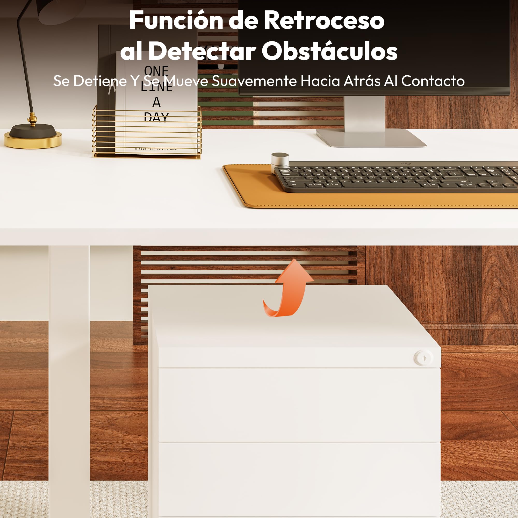 SANODESK Scrivania ad Altezza Regolabile, 160 x 60 cm, Scrivania, Altezza Regolabile, Sedile Elettrico ergonomico, Tavolo, Scrivania per Computer per Home Office, Home Office (Bianco)