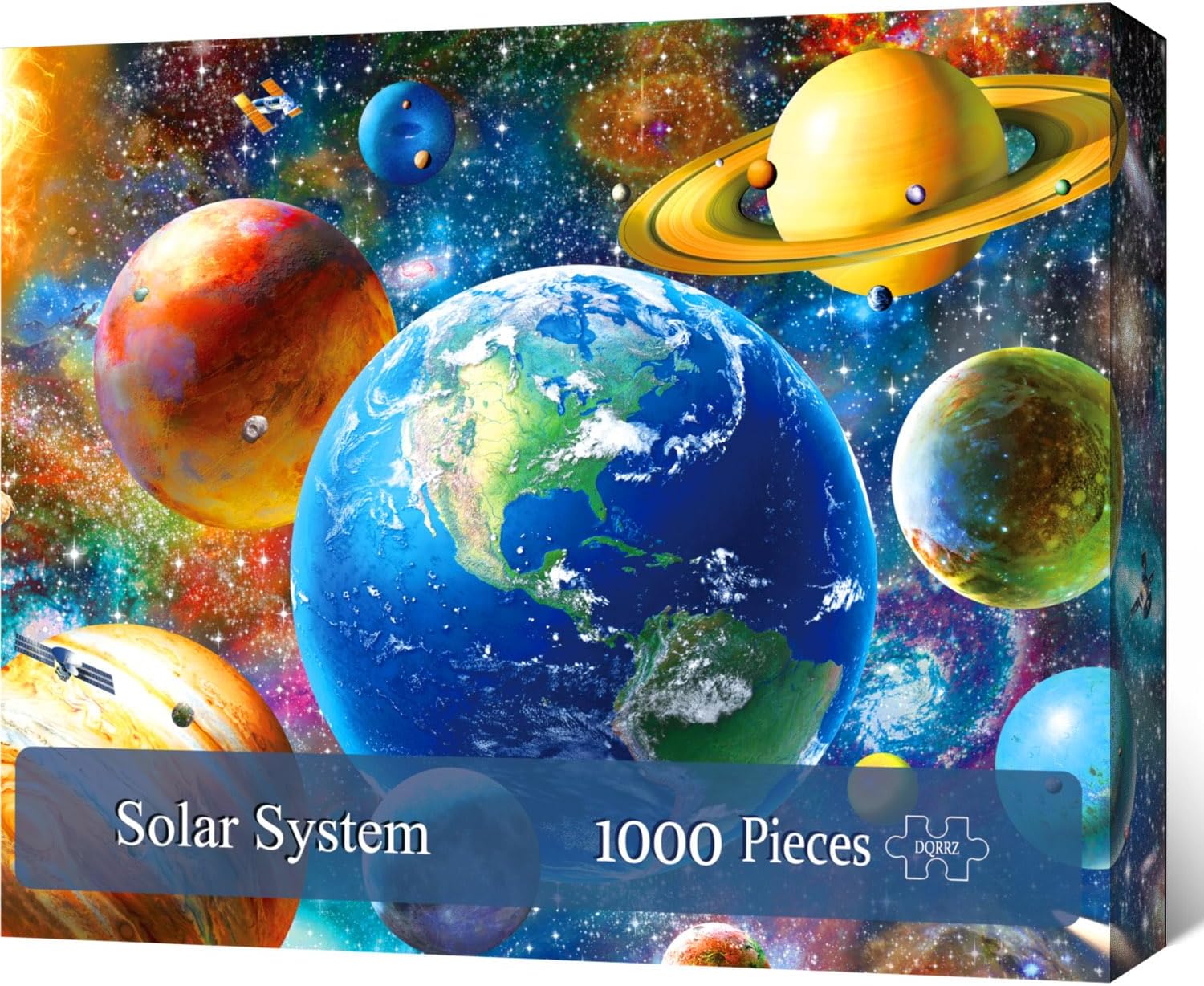 Puzzles for Adults 1000 Pieces - Solar System Jigsaw Puzzles 1000 Pieces, Colorful Planets Outer Space Exploration Puzzle,Impossible Hard Difficult Challenging Universe Puzzle for Family and Friends