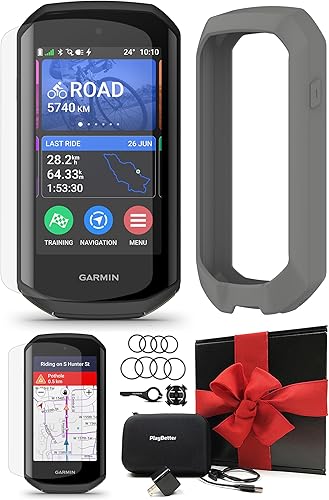 Garmin Edge 1050 Premium - Caja de regalo para computadora de ciclismo, pantalla táctil a color, altavoz integrado, viaje en grupo, alertas de