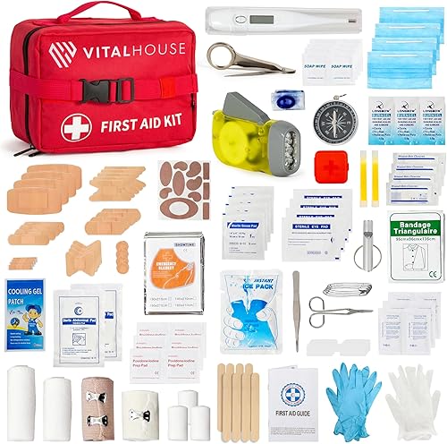 Miniatura 1 de Vital House Kit de primeros auxilios de 326 piezas  Kit médico profesional impermeable para trauma para emergencias, ideal para el hogar, oficina,