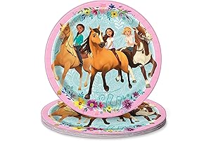 Spirit Riding Free Round Dessert Paper Plates