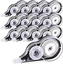 Lanjue 12 Pieces Correction Tape, 5 mm x 12 m White Correction Tapes with Cap, Correction Tape School Supplies and Office Stationery for Teachers Students Employees