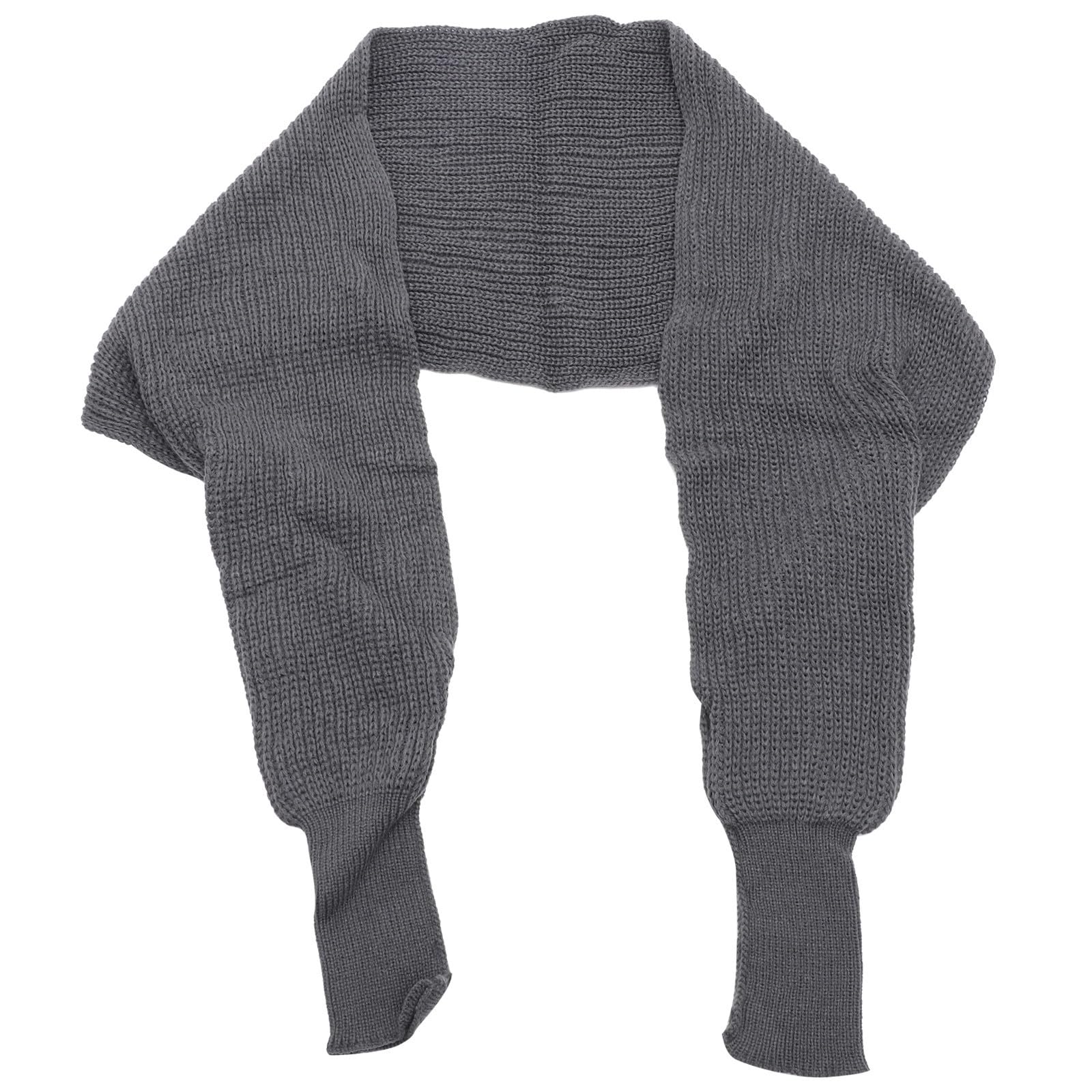 MAGICLULU Sciarpa Design Elastico per Mantenere Caldi Collo e Braccia con Maniche in Maglia Resistente e Acrilico Stile Coreano Autunno Inverno Unisex