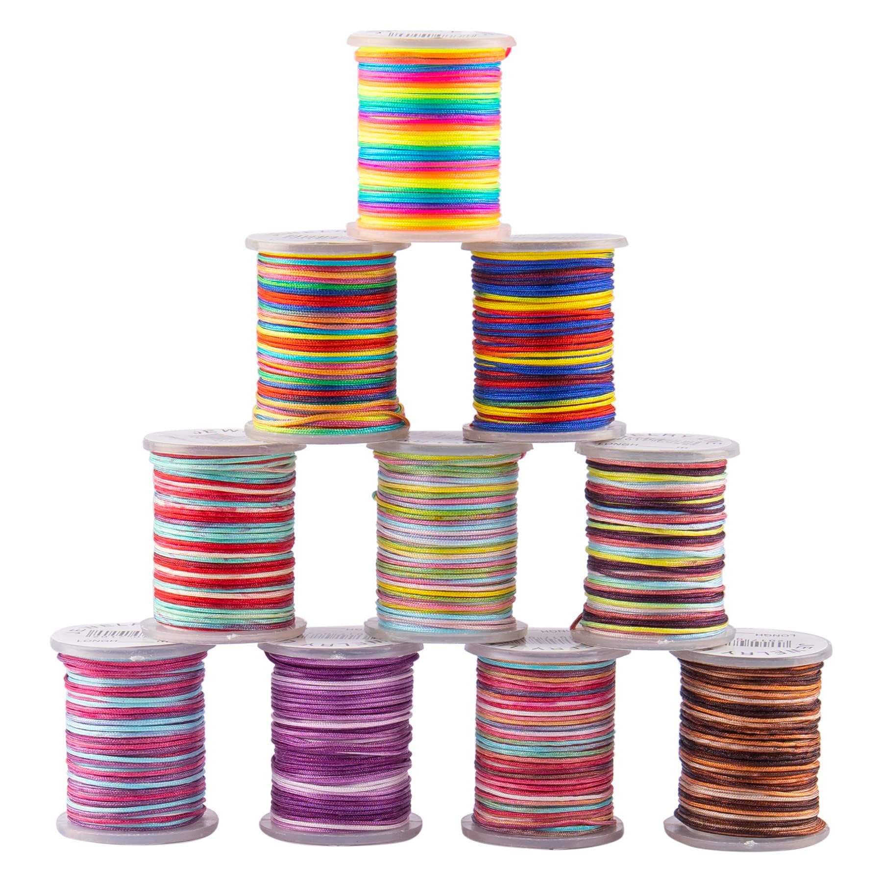 Hilo de macramé AUEAR de 0,8 mm para tejer pulseras artesanales y joyería creativa