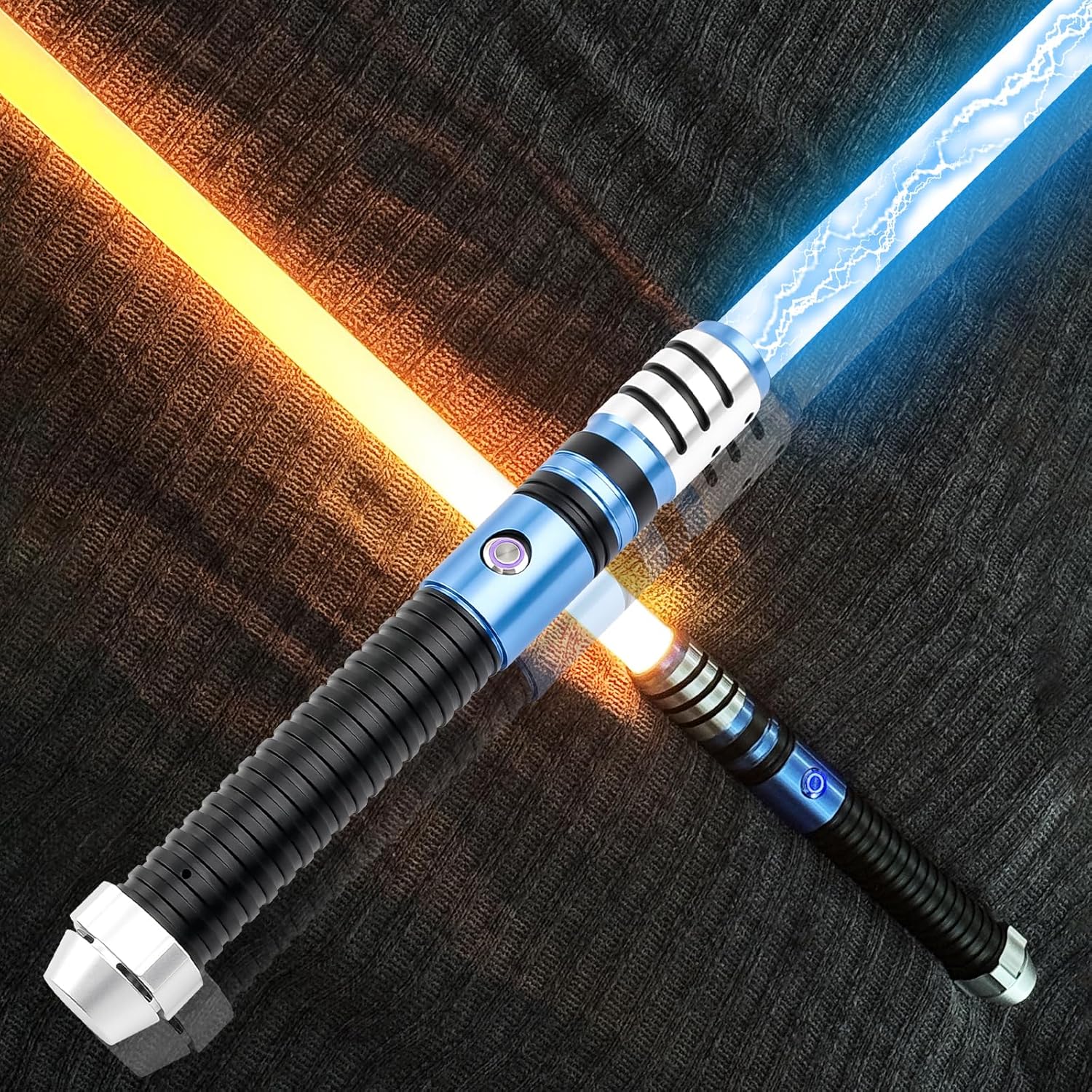 Lightsaber Dueling Light Saber with 12 RGB Colors 16 Sound Fonts, Motion Control, Force FX Lightsabers with Tubogas Metal Handle and Replaceable Blade, Light Sabers for Adults, Kidults(42.12Inch)