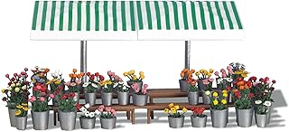 Busch 1072 Flower Market Stand HO Structure Scale Model Structure
