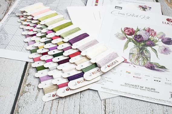 Cross Stitch Kit Luca-S - Bouquet of Tulips