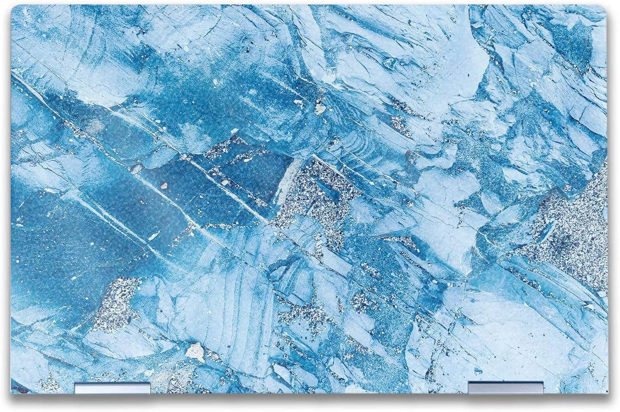 Glossy Glitter Laptop Skin Compatible with HP Envy x360 14” (2023) - Winter Rock - Premium 3M Vinyl Protective Wrap Decal Cover - Easy to Apply | Crafted in The USA by MightySkins