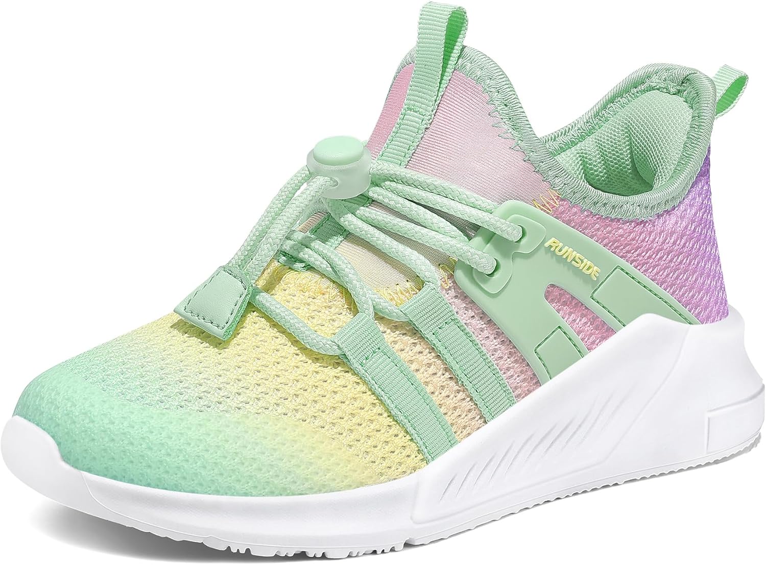 RUNSIDE Girls Tennis Shoes Lightweight Sports Kids Sneakers Lace
