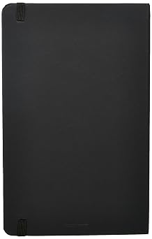 Amazon Basics Classic Grid Notebook for Writing and Note Taking, Hardcover, Graph Ruled, 240 Pages, 5 x 8.25, Black