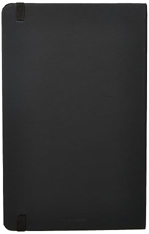 Amazon Basics Classic Grid Notebook for Writing and Note Taking, Hardcover, Graph Ruled, 240 Pages, 5 x 8.25, Black