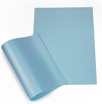 Papertent A4 Double-Sided Pearl Card, 250gsm 20 Sheets - Baby Blue