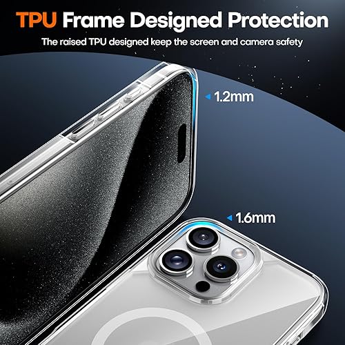 Miniatura 538 de TAURI Funda 3 en 1 para iPhone 13 Pro, [no amarilla] con 2 protectores de pantalla, funda delgada a prueba de golpes para iPhone 13 Pro, color negro