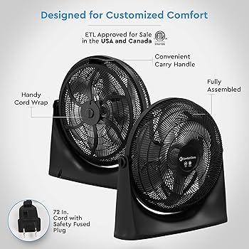 Amazon.com: Comfort Zone PowrCurve High Velocity Floor Fan