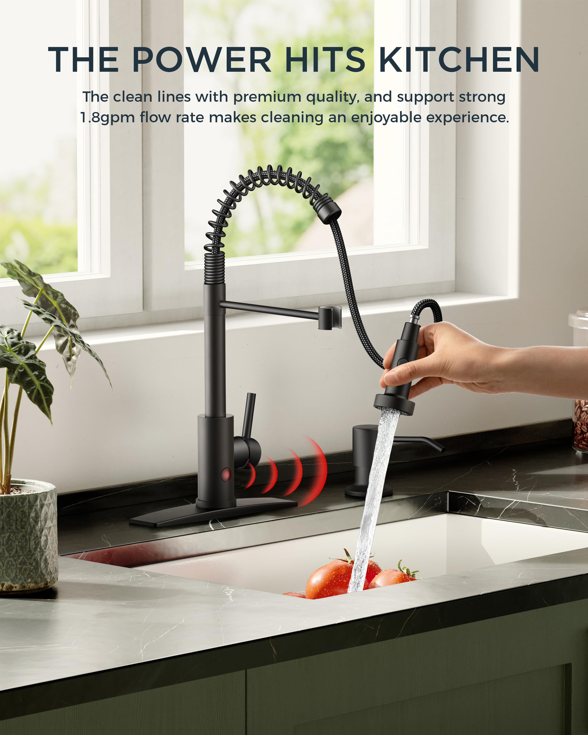 Sink Faucet VOTON s With Pull Out Sprayer Coercial Spring Sink Kitchen ...