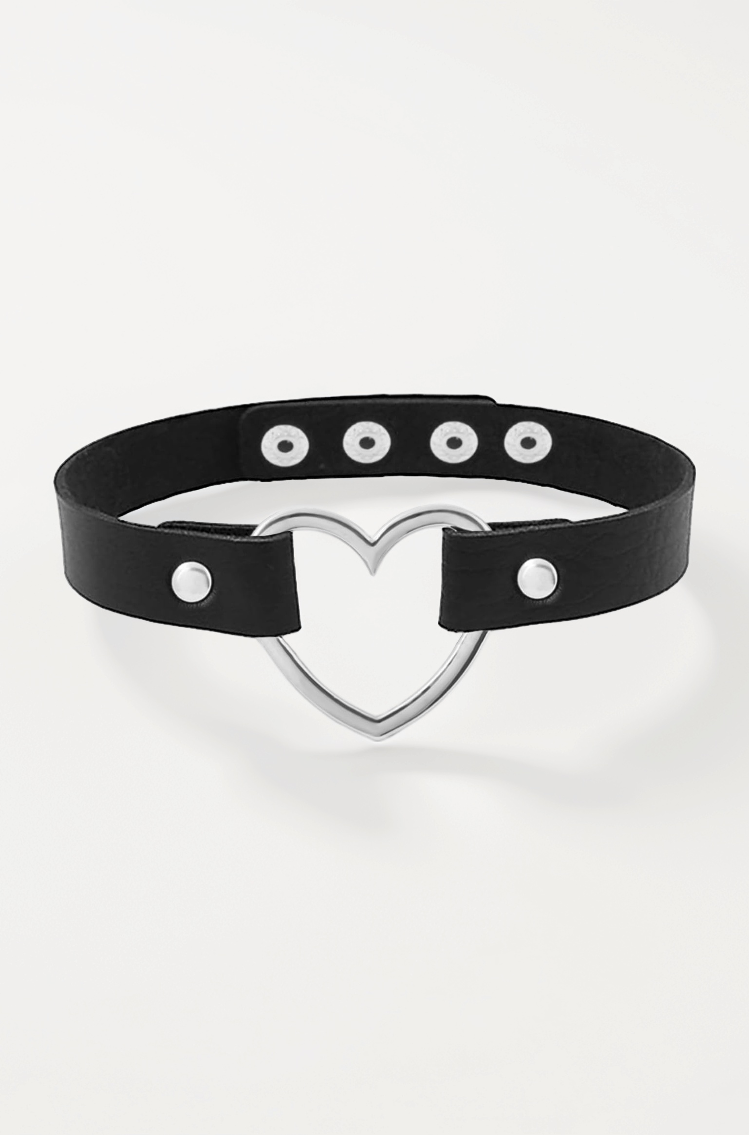 Choker Necklace for Women Black Color Adjustable PU Leather Choker Necklace for Women and Girls