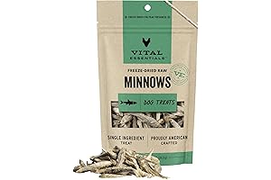 Vital Essentials Freeze Dried Raw Minnow Treats for Cats