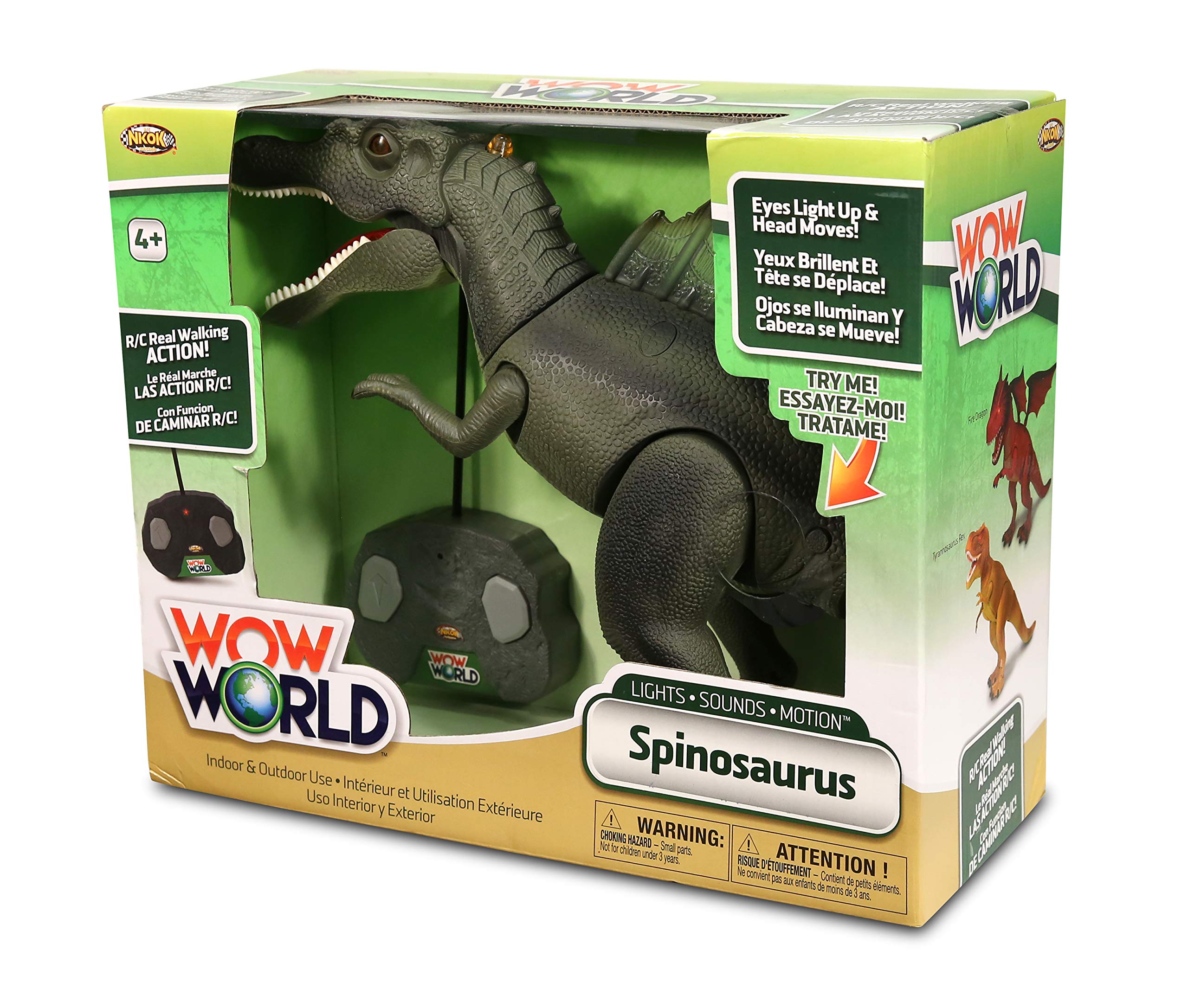 Amazon.com: NKOK Wow World Toy Figure - R/C Spinosaurus (Model
