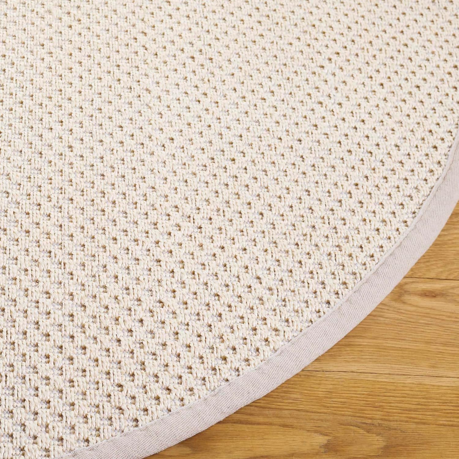 SAFAVIEH Natural Fiber Collection Runner Rug - 2'6" x 6', Ivory & Light Beige, Border Sisal Design, Easy Care, Ideal for High Traffic Areas in Living Room, Bedroom (NF150A)