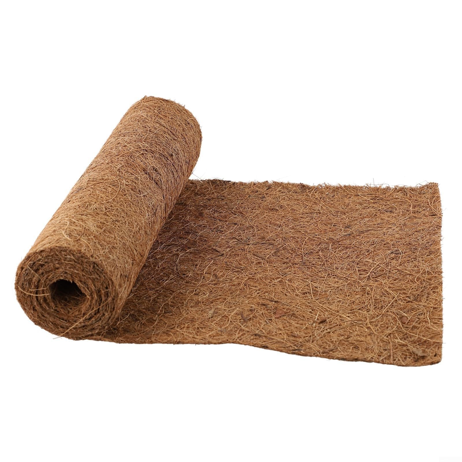Cut-to-Fit Coconut Mat Made from Natural Coir Fibers 20x100cm or 25x100cm for Reptile Enclosures and Terrarium Liners (25 x 100cm)