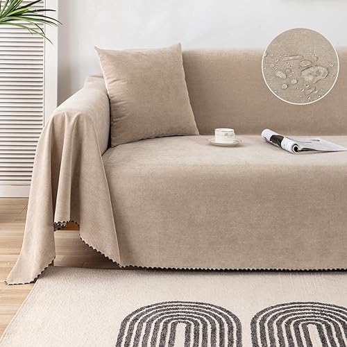 Miniatura 1 de Lucky Monet Funda impermeable de sofá modular lavable, protector para mascotas y perros, resistente al agua, para sofá biplaza o futón para sofá