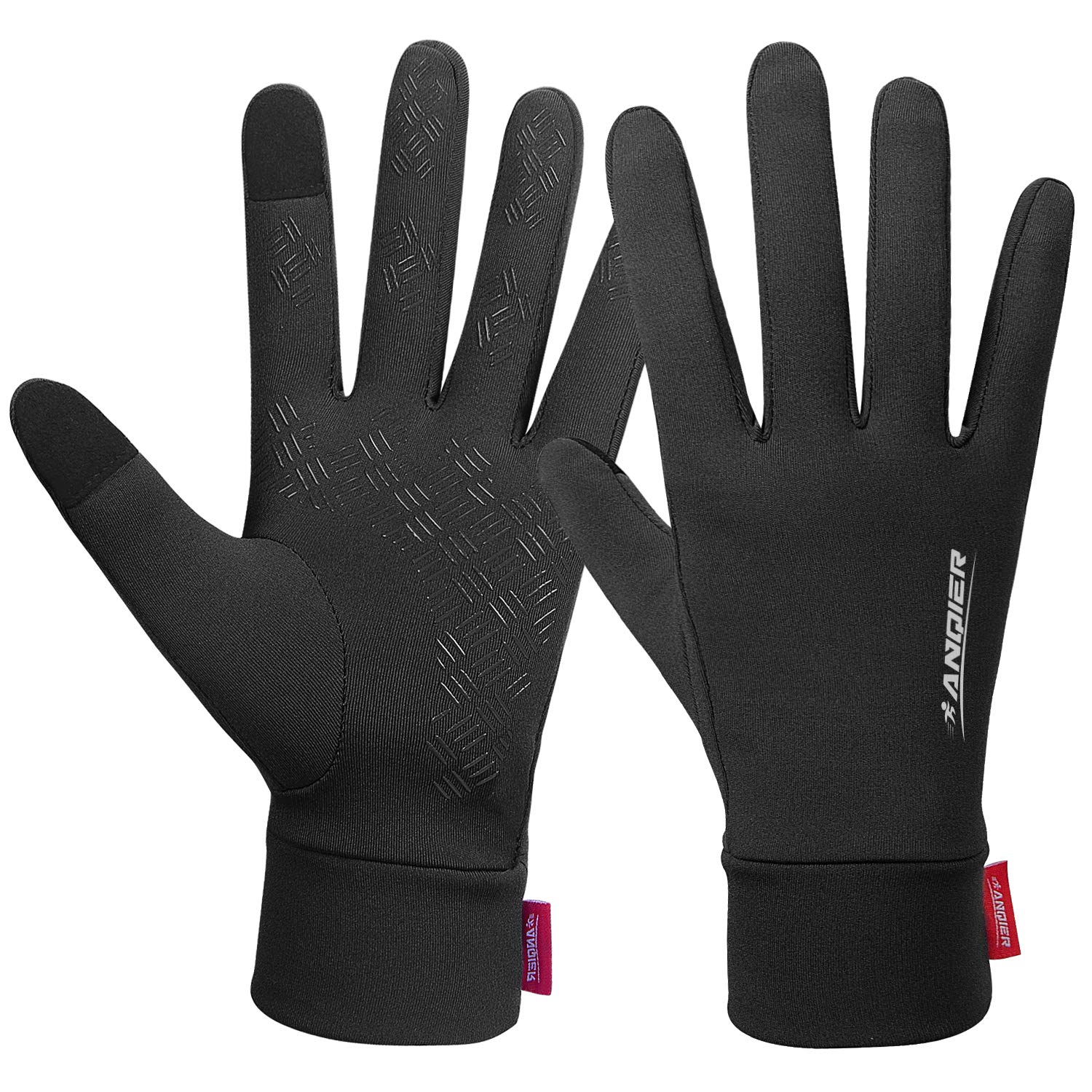 Lanyi Running Sports Gloves Compression Lightweight Windproof Anti-Slip Touchscreen Warm Liner Cycling Work Gloves Men Women