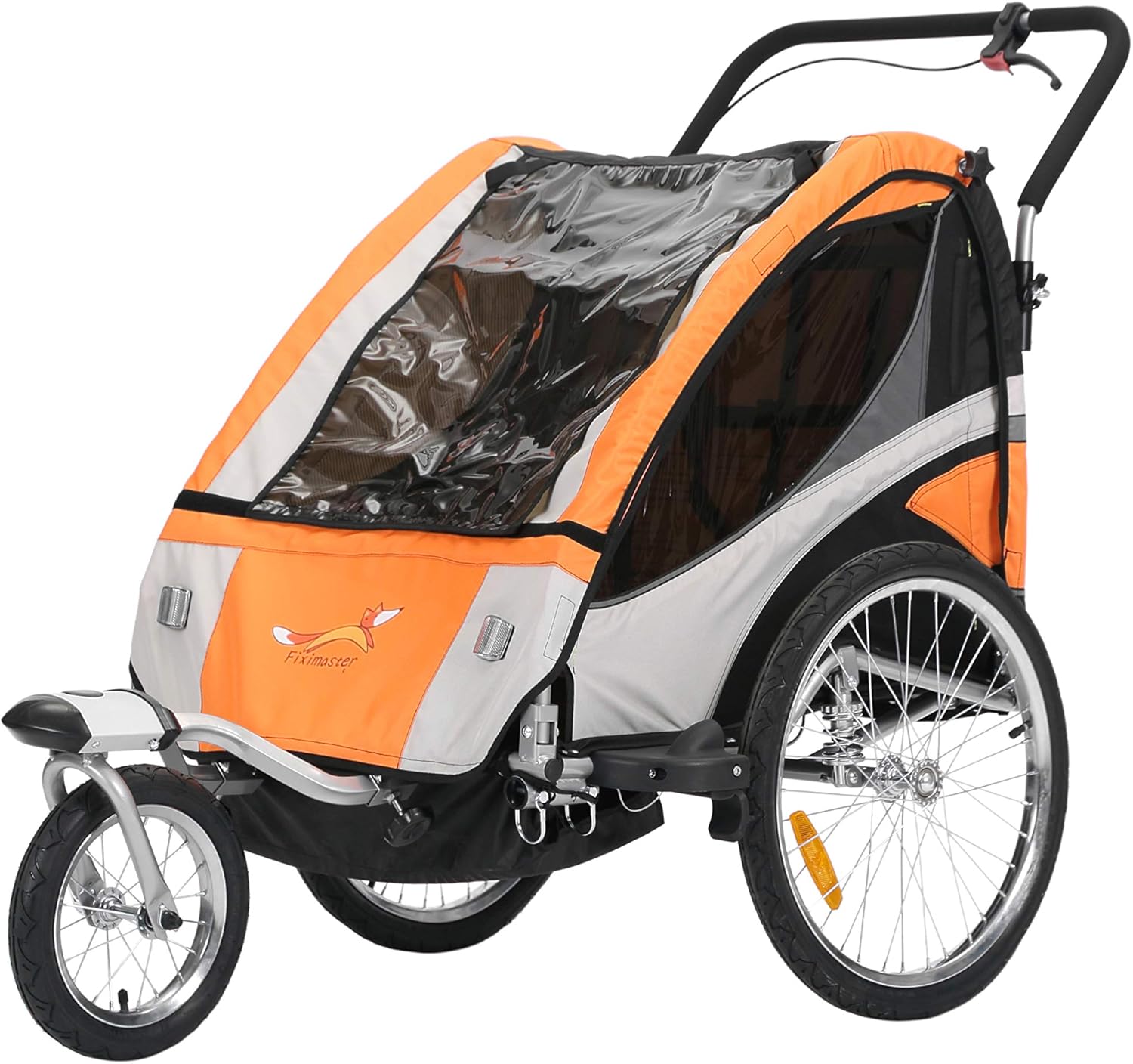 SAMAX 360° rotatif Remorque Vélo convertible Jogger 2en1 Enfant - en