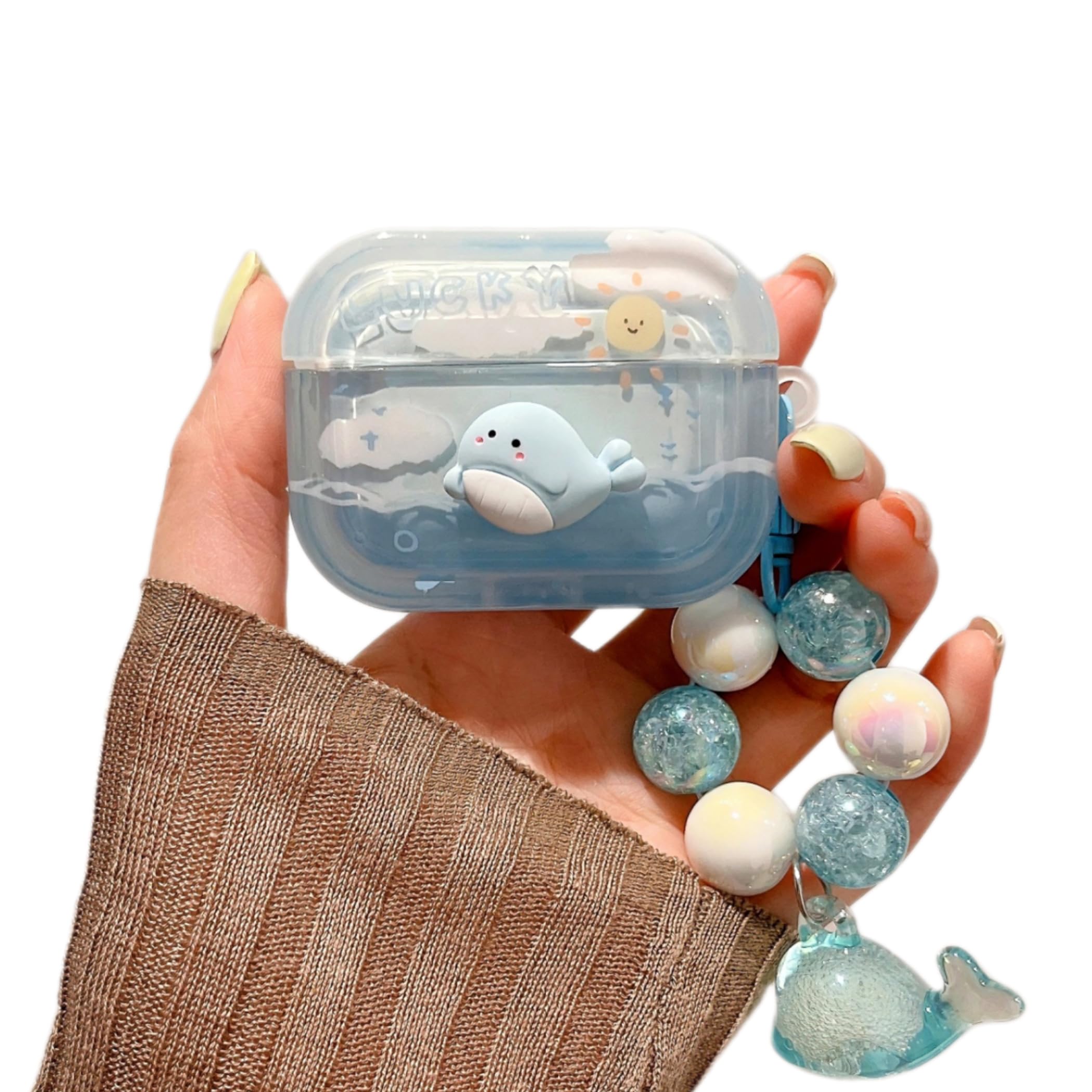 Amazon.com: Cute Whale Case for AirPods 3,Kawaii 3D Cartoon