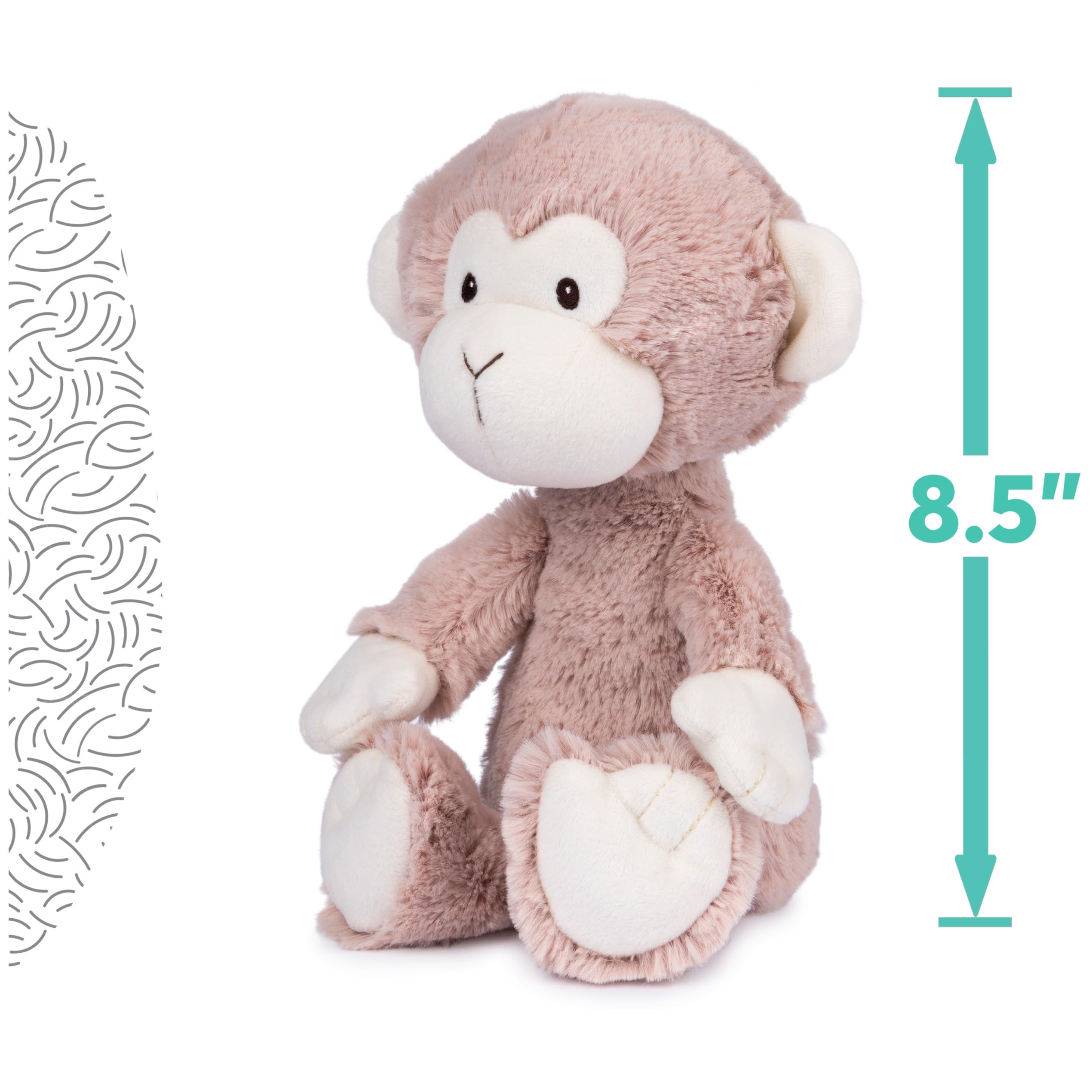 GUND Baby Lil' Luvs Collection Micah Affe Premium Plüsch Stofftier für Babys, Braun/Creme, 30,5 cm