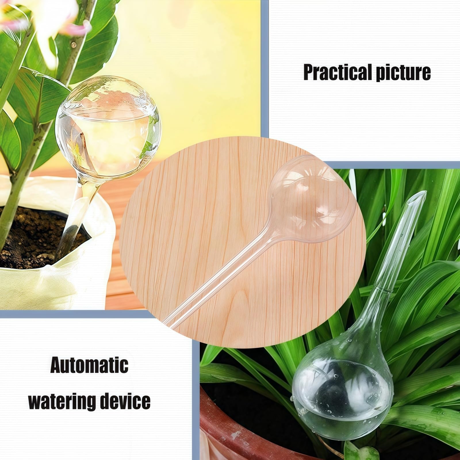Copa XL - 2 Sfere Per Irrigazione Automatica, Verde Trasparente, Capacità 500 Ml. Innaffia Le Tue Piante Per Giorni, Ideale Per Salotto E Balcone. - 2