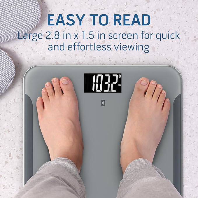 Báscula de Baño Digital Bluetooth con BMI y 440 lb de Capacidad miniatura 5