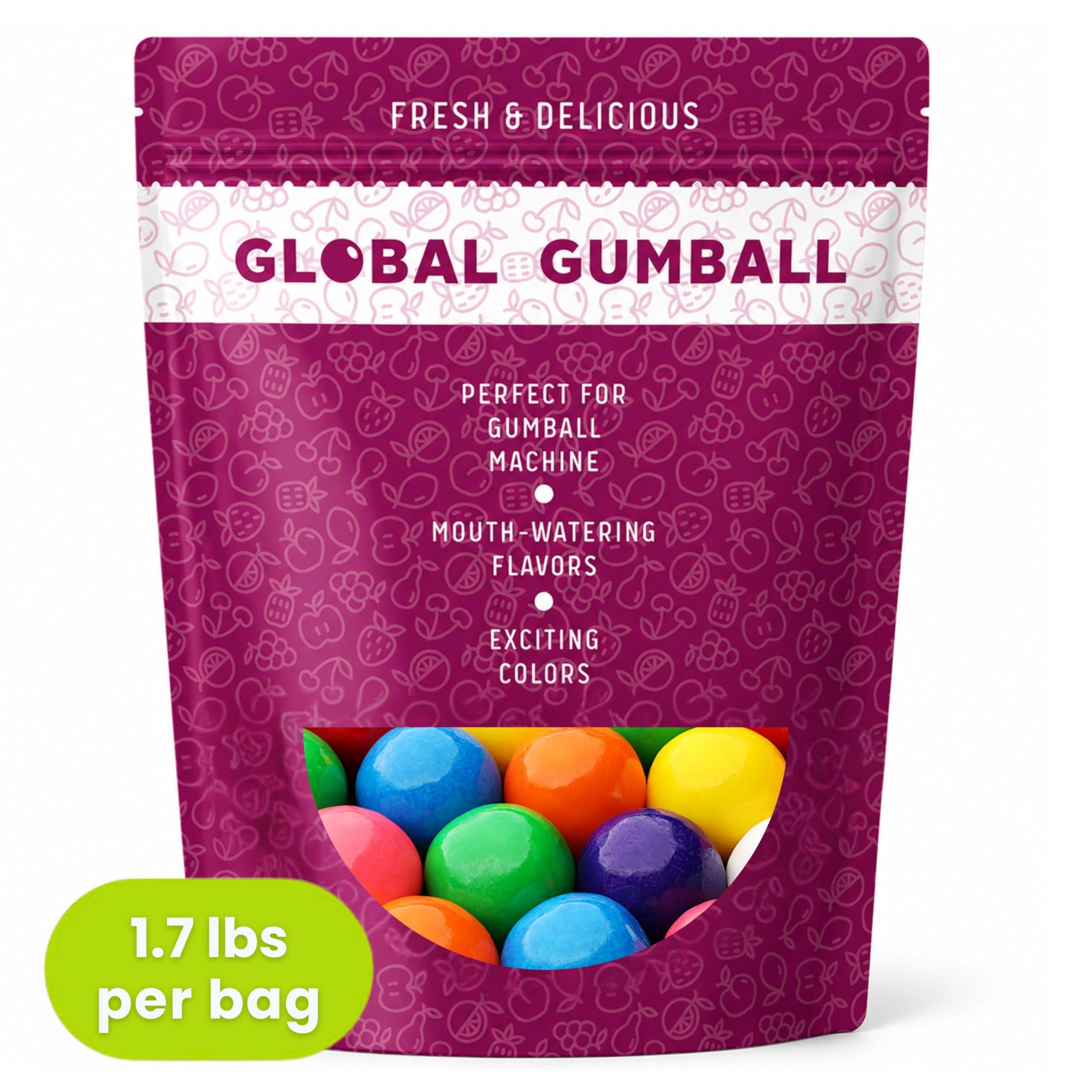 Amazon.com: Gumballs for Gumball Machine - 1 Inch Large Gumballs