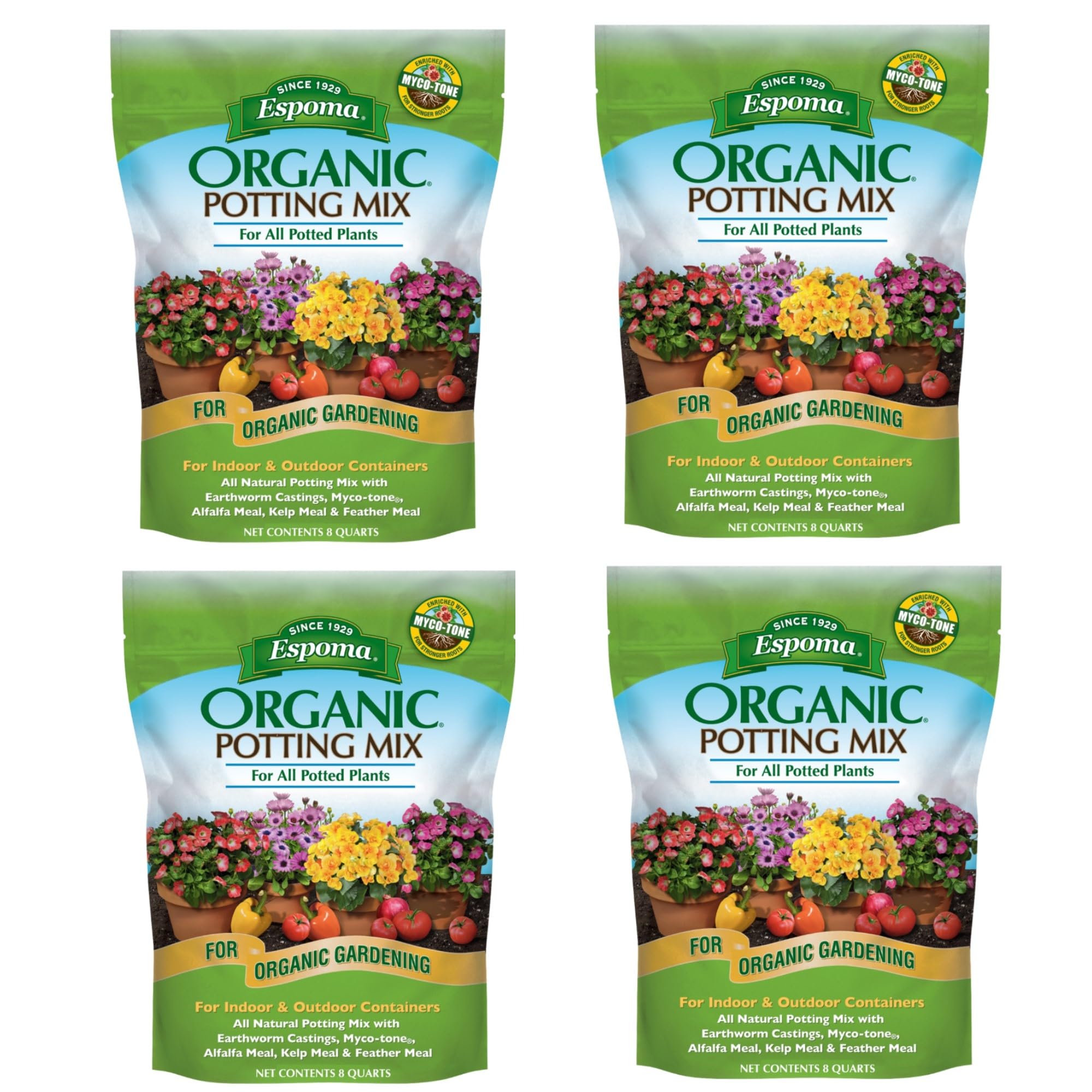 AP8 8-Quart Organic Potting Mix (4 Pack)