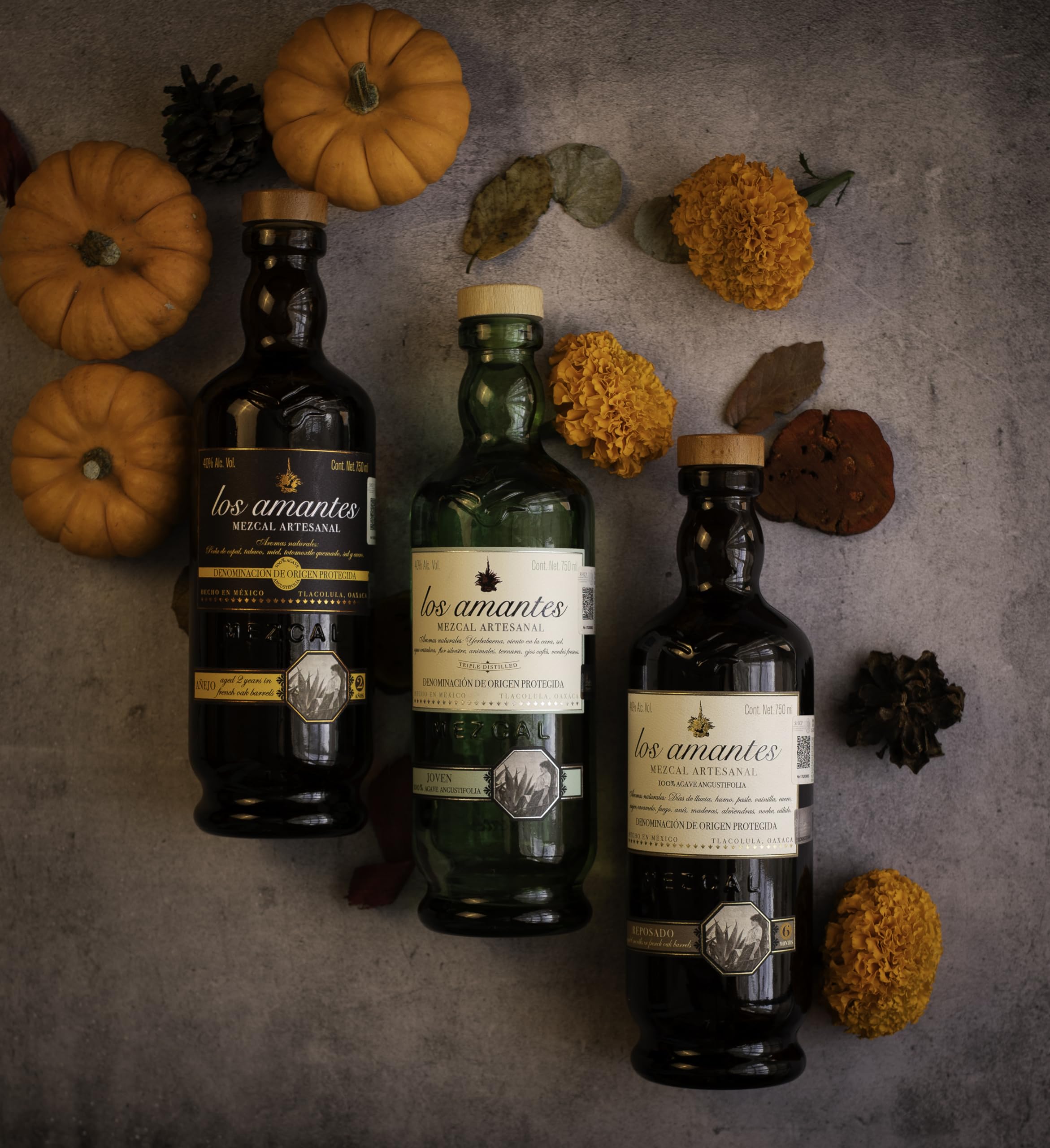 MEZCAL ARTESANAL LOS AMANTES AÑEJO 70CL 40%