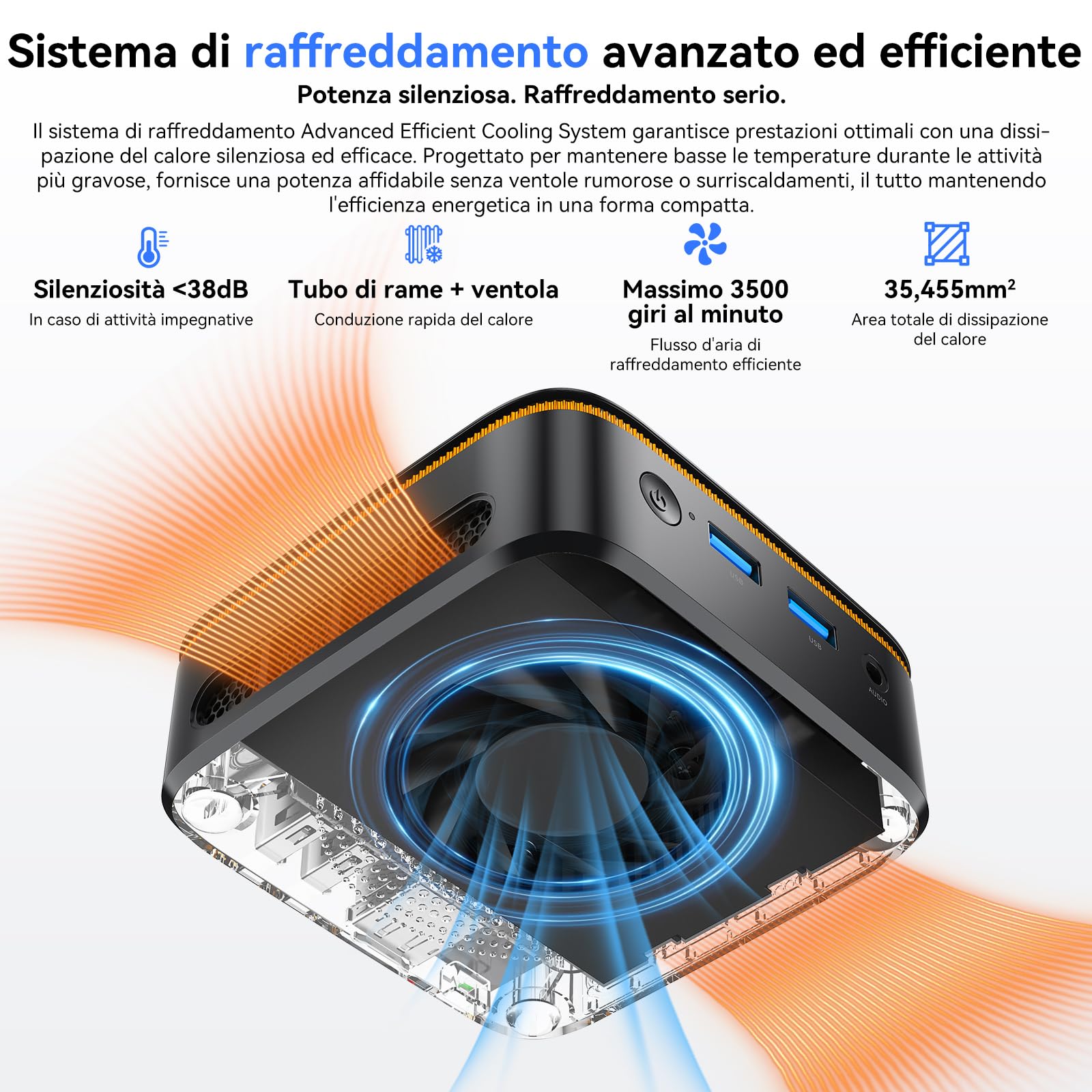 Huidun H50 Mini PC W-11 Pro, Intel Twin Lake N150 (N100/N97 aggiornato), 16 GB di RAM 512 GB di SSD Mini Computer, 4K@60Hz UHD, WiFi 6, BT 5.2, USB/HDMI/DP per lavoro/casa/scuola