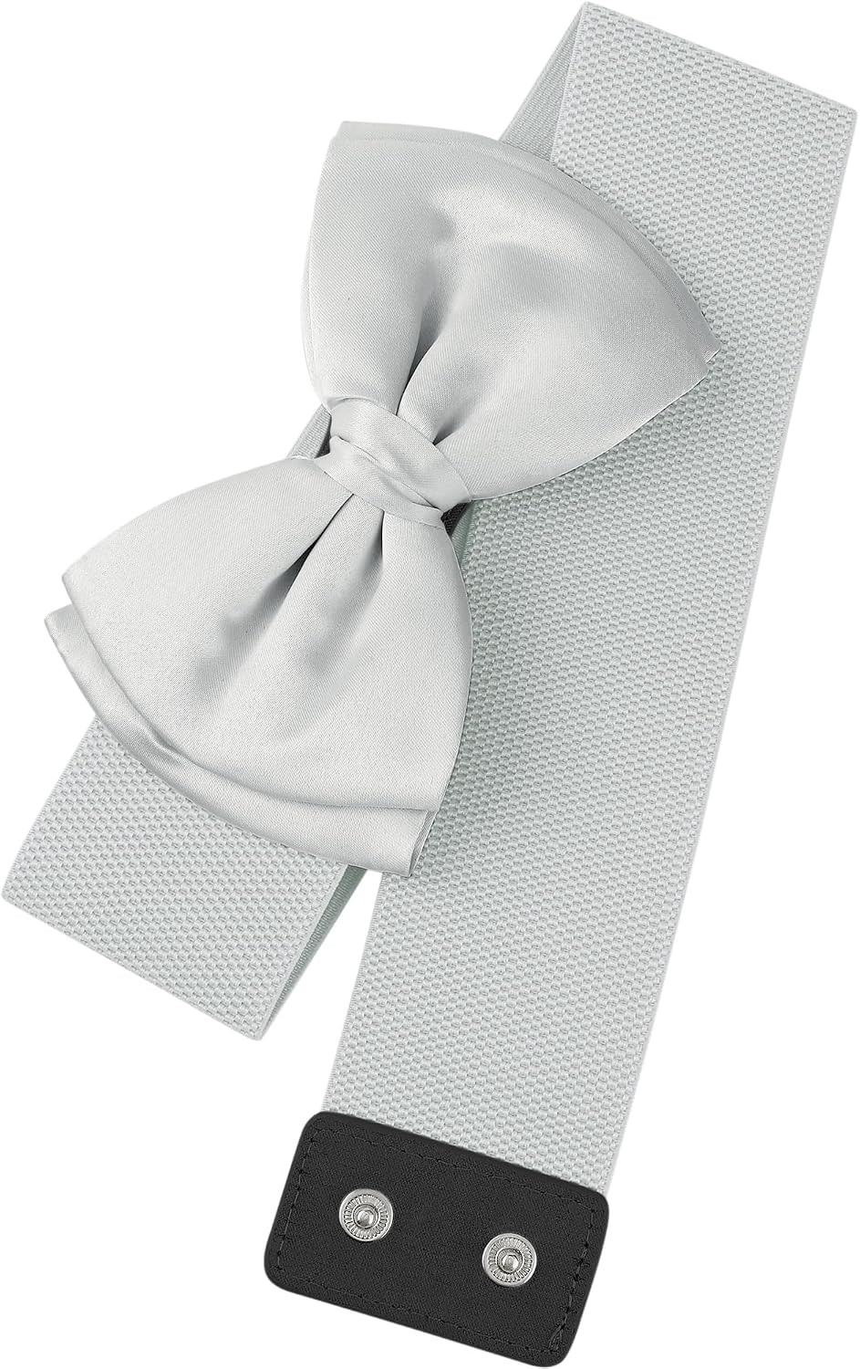 Allegra K Women's Bowknot 2.4" Wide Stretchy Waist Belt for Dress image 2